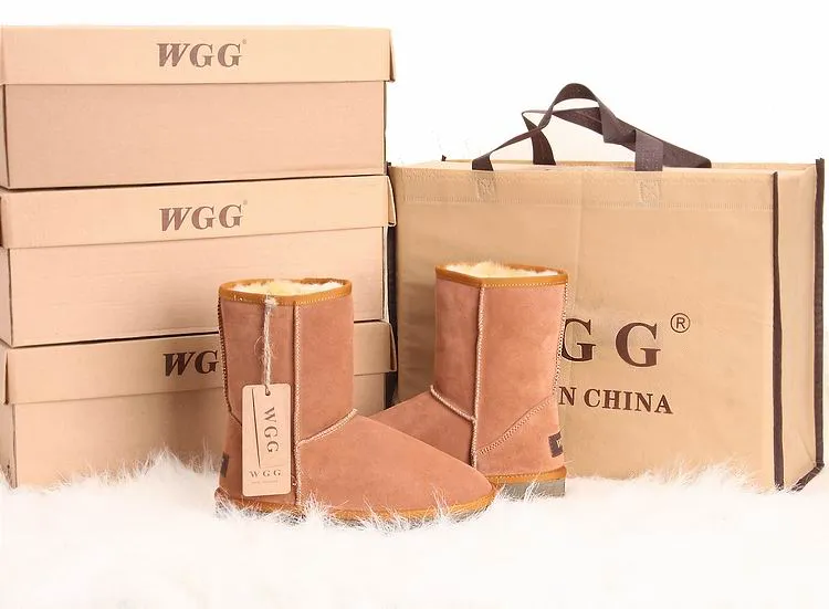 WGG bottes New Classic bottes d'hiver imperméable à l'eau pour enfants chauds filles d'hiver garçons garçons bottes de neige enfants australiens bottes de neige chaussures 2018