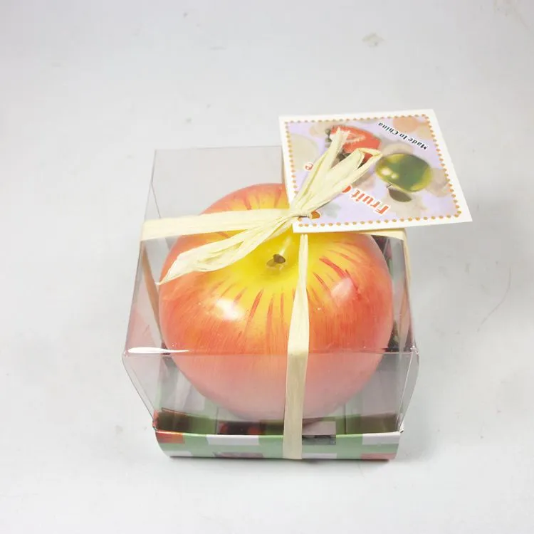 Fruit Candle Vintage świeca jabłka domowy dokument romantyczne dekoracje imprezowe