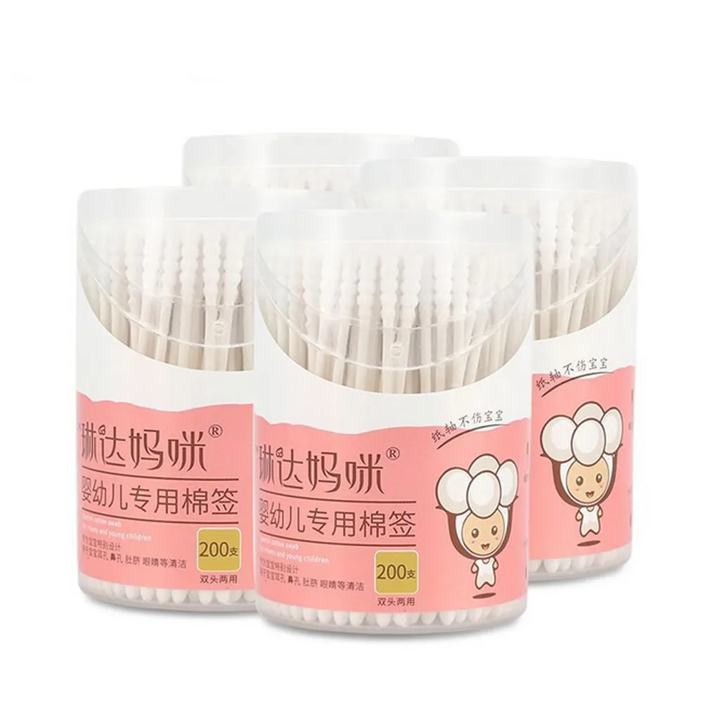 baby cotton swabs double tips ear and nose multifunctional