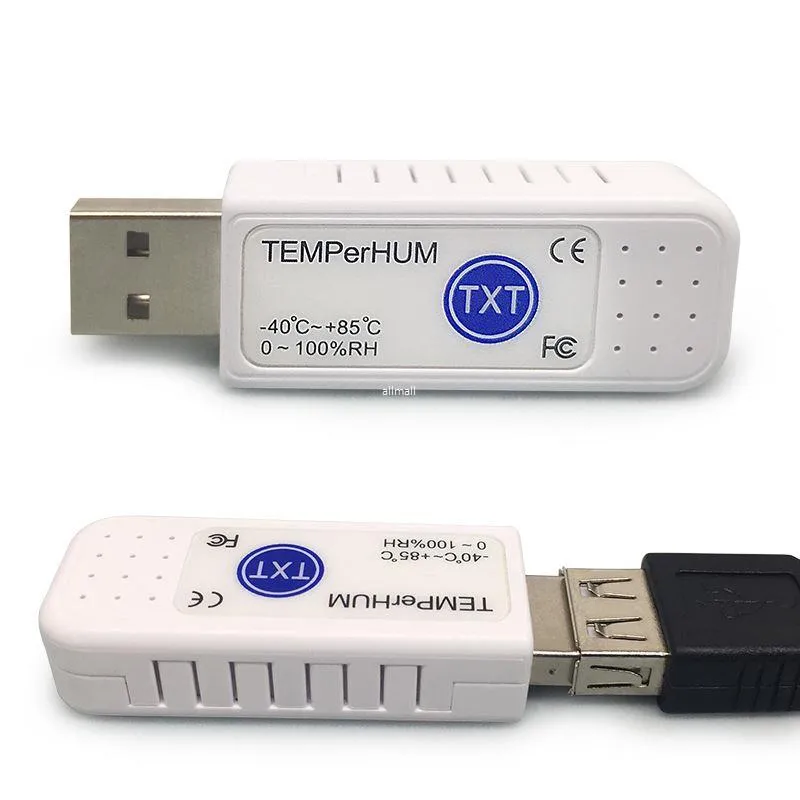 Freeshipping Gadżet USB Czujnik PC Higrometr Higrometr HID Temperhum Rejestrator wilgotności temperatury na sprzedaż