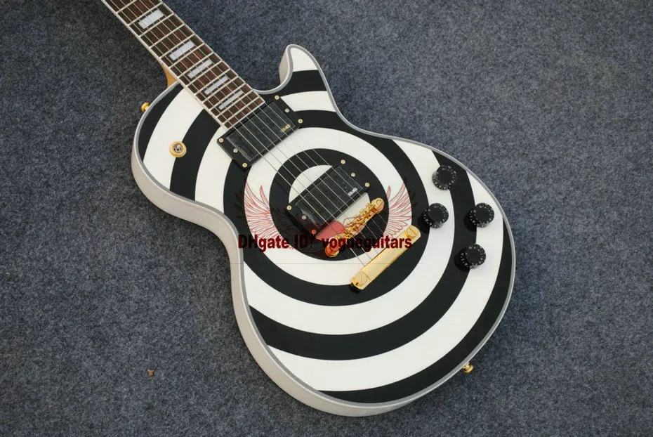 Zakk Wylde bullseye noir EMG micros actifs 81 85 guitare électrique 5516683