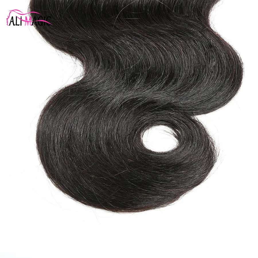 Ali Magic Tessuto Brasiliano Dei Capelli Bundles 3 Pz Capelli Umani Naturali Peruviano Onda Allentata Trama Intrecciare Remy 10-28 