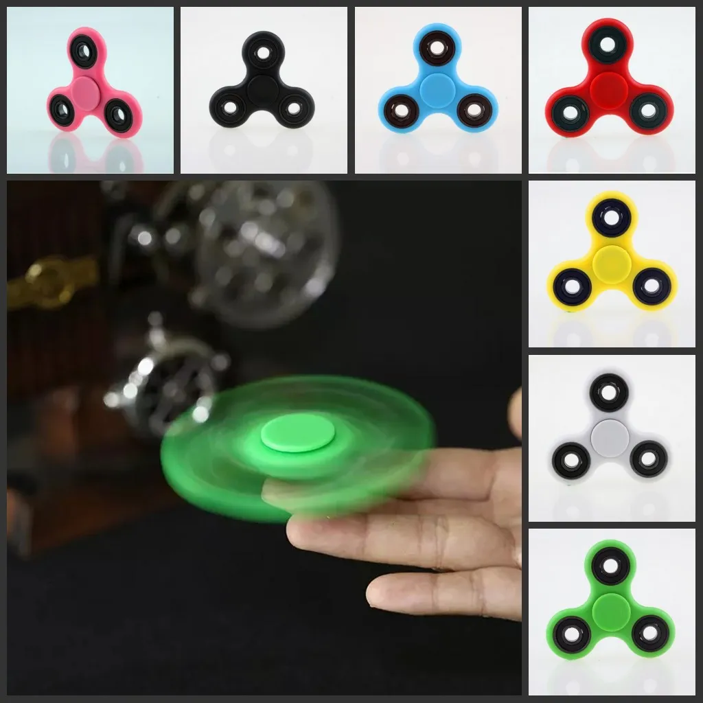 2017 EDC Fidget Spinner Toy Finger Spinner Toy Hand Tri Handspinner EDC leksak för dekompression ångest leksaker