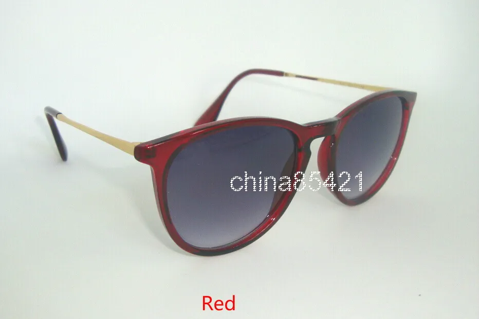Gafas de sol Erika de moda de alta calidad Eyewear Black Beige Frame Gradiente Lente de 52 mm con estuche marrón S027911449