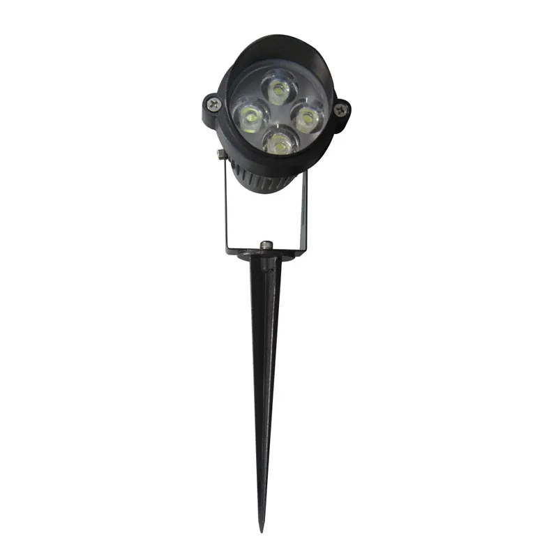 4W AC85-265V 12V LED Spike da giardino IP65 Impermeabile Proiettore Percorso Paesaggio Faretti Luce di sicurezza Lampada da esterno a LED