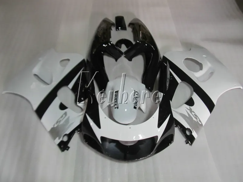 Bodywork Fairing kit for Suzuki GSXR600 96 97 98 99 white black fairings set GSXR750 1996-1999 OI17