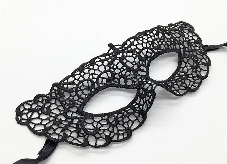 Masquerade seksi dantel maske Prenses Dans 6 tarzı Parti için siyah Cadılar Bayramı Karnaval Noel Venedik göz maskesi