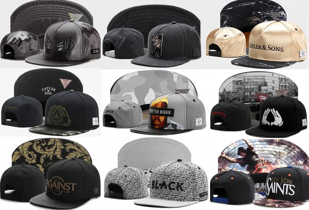 CS Snapback Caps baseballhattar Justerbar hatt Cayler Snapbacks söner Märke mode sport Casquette gorras kepsar hatt för män kvinnor