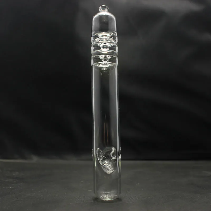 Pipe à main en verre Upline Steamroller 7 pouces avec trois anneaux Upline Pipe en verre à bol profond avec pieds de support