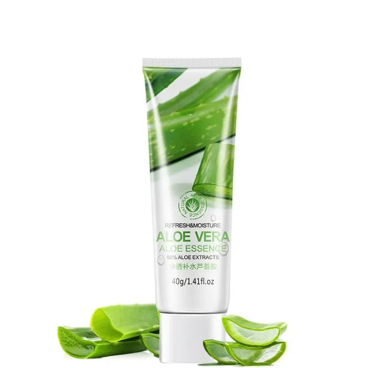 Hot bioaqua aloe calmante gel 40ml aloe vera gel cuidado pele remover acne hidratante creme aloe