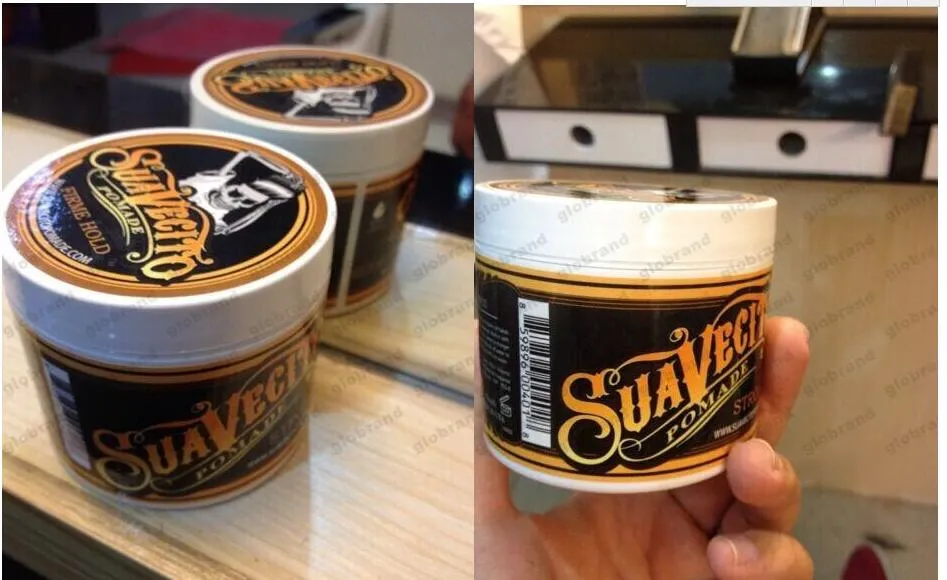 Suavecito Pomata Gel capelli Stile firme Pomate Cere Tenuta forte che ripristina metodi antichi grande scheletro capelli lisci indietro olio cera fango3411086