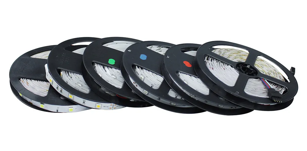 Tira de luces LED azules de 500M 3528/5050/5630 SMD RGB/blanco/cálido/rojo impermeable no resistente al agua 300LEDs Color único flexible por DHL