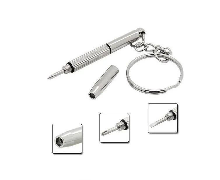 3 en 1 mini tournevis portables outil tournevis multifonction avec porte-clés pour bricolage atomiseur ecigs lunettes téléphone portable caméra montre