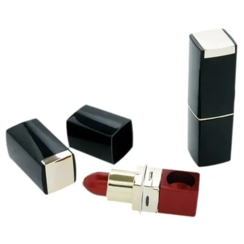 Rouge à lèvres caché conçu en métal, filtre à tabac, pipe à fumer, nouveauté magique, cadeau pour femme, couleur rouge violet