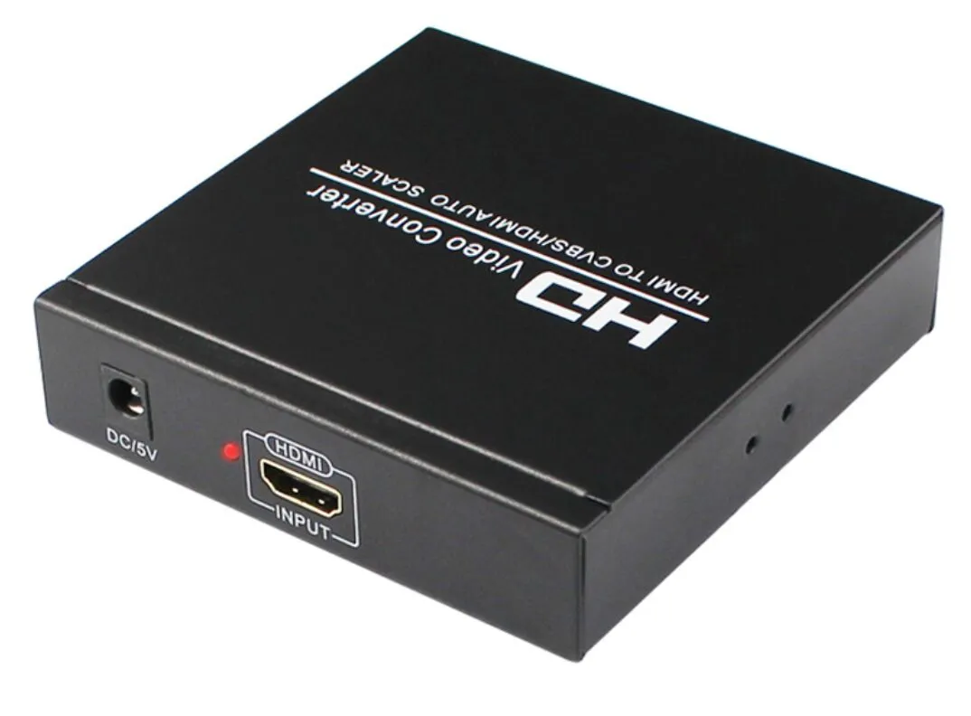 HDMI till RCA /AV /CVBS och HDMI Converter Two Distributör med AV HDMI Outpart Splitter