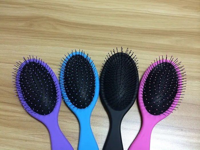 Haarborstel Kammen Magic Detangling Handle Tangle Shower message combs Salon Styling Tamer Tool