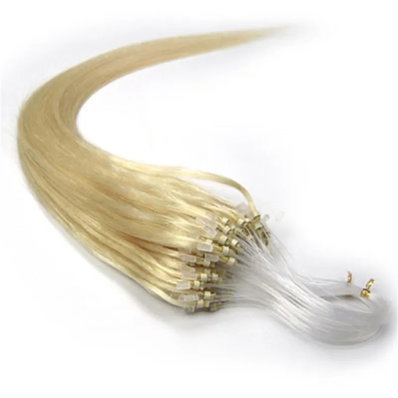 Loop hair extensions 100 stuks pak zijdeachtig recht Braziliaans menselijk haar micro ring links hair extensions7915687