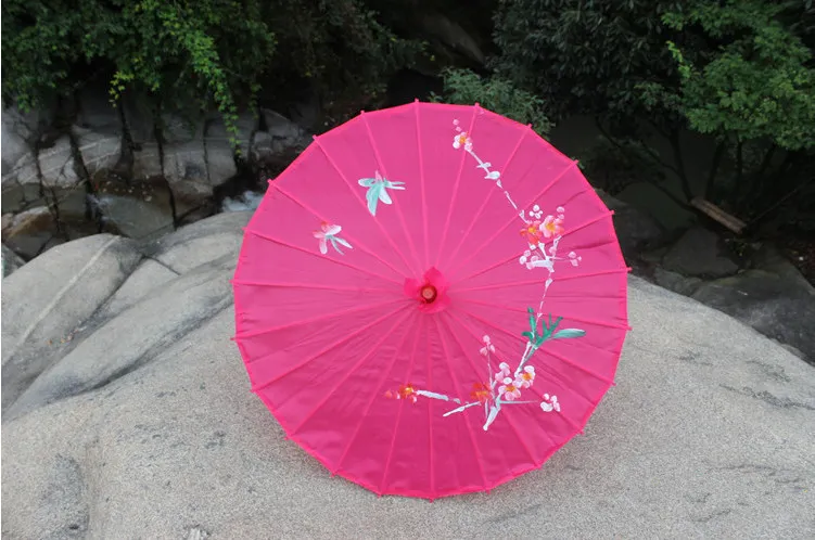 Wedding Parasols Silk Parasol Oriental Bamboo Parasol Sun umbrella Bridal Accessories花柄の傘のハンディクラフト