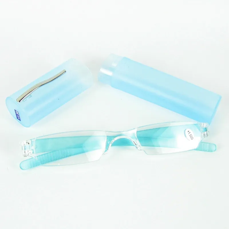 wholesale candy color readingglasses with muti-color option NEW ultra-light pen box readingglasses +100--- +400 +50 STEP 6604