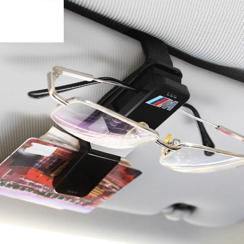 2 Stück Brillenhalter für Auto Sonnenblende,Sonnenbrillenhalter Clip Leder  Brillenhalter für Auto Ticket Karten Clip Brillen Halterung Geschenke Auto