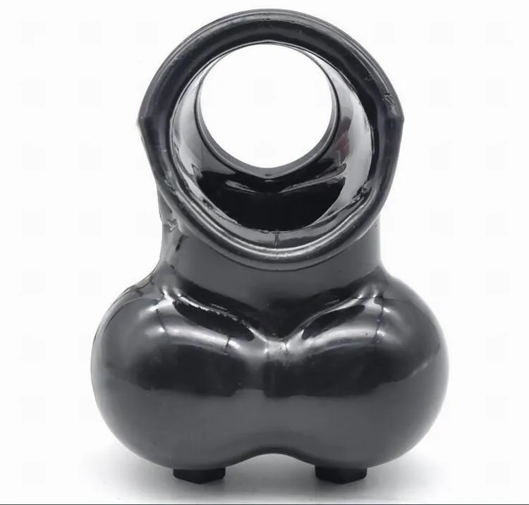 Wholesale,silicone Men scrotum bondage penis ring Cage Cock Rings Time Delay Sex Toys Silicone Ring Ball Stretcher1402099