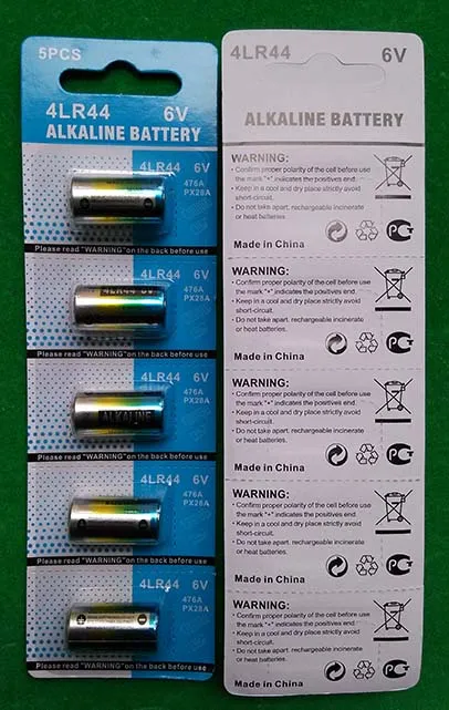 4LR44 28A A544 L1325 6V Alkalibatterie 0%Hg Quecksilberfrei 200 Karten/Los