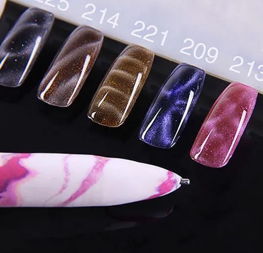 Penna magnetica nail art fai da te Magic 3D Magnetic Cats Eyes Painting Polish Tool XB1