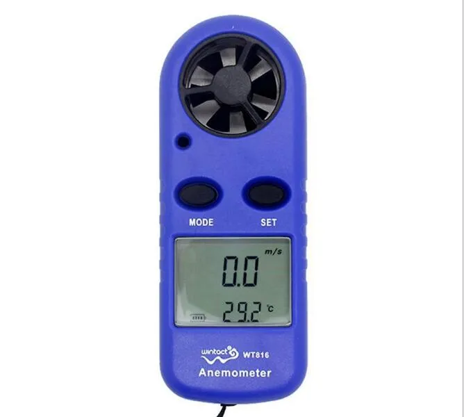 Mini Digital Wind Speed ​​Meters Pocket Anemometrar Speed ​​Temperatur Termometrar Diagnostic-Tools