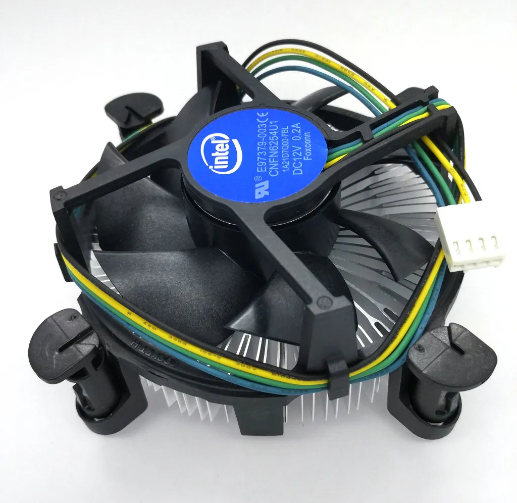 New Original for Intel 1155 1156 1150 775 aluminum radiator 4 Wires PWM Computer CPU Cooler fan