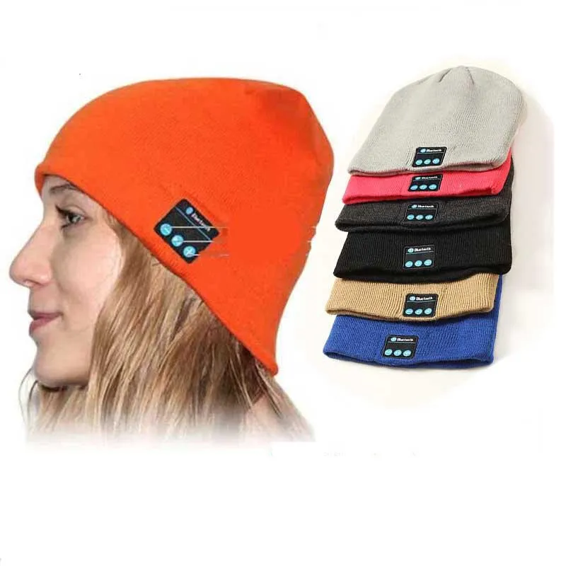 Bluetooth Hat Música Beanie Cap Bluetooth V4.1 fone de ouvido estéreo sem fio Microfone Handsfree For All entregas Hat Música