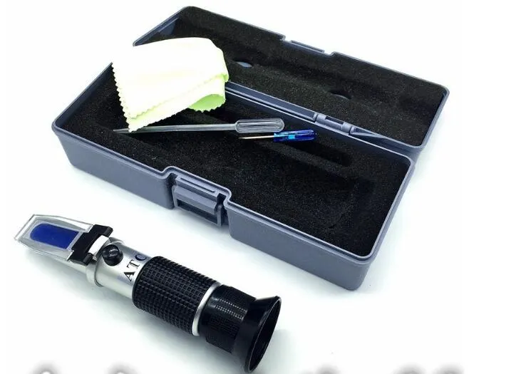 Draagbare refractometer Brekingshulpmiddelen Suikertester 0-32% suikergehalte voor diabetes Dagelijkse dieetcontrole Concentratie Zoetheidsmeter