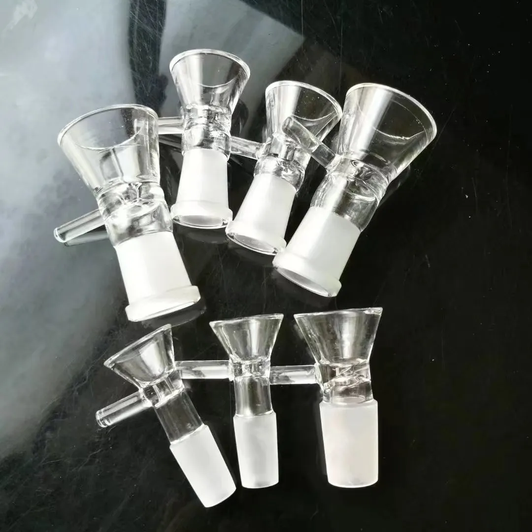 Transparent funnel adapter 14mm Wholesale Glass Bongs Water Pipes Hookah Oil Rigs Smoking with Dropper