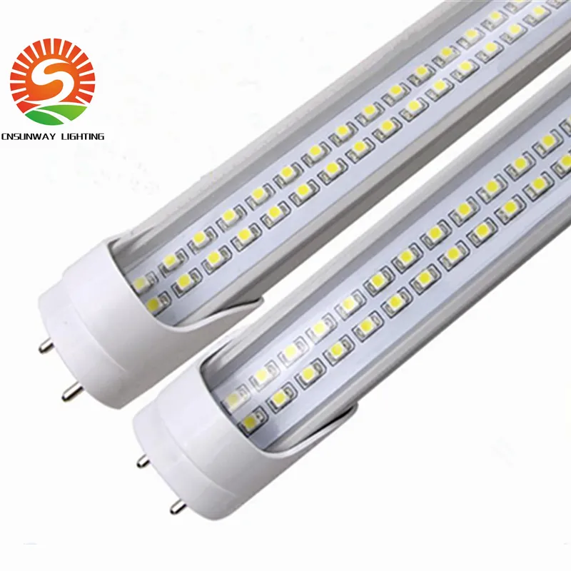 2ft 4ft Led T8 Tubes Light Double Rows smd2835 Chips 14W 28W T8 Led Tubes Warm/Cold White AC 110-240V