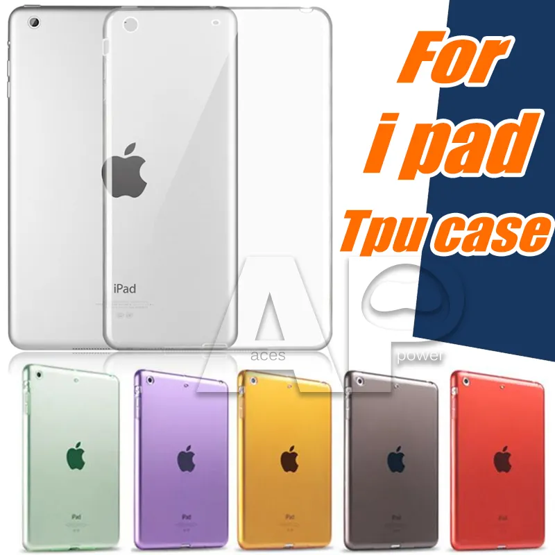 بالنسبة إلى iPad Air2 Mini 5/4 Cases Pro 10.2 TPU واضحة الشفافة الشفافة ناعمة الجلد الغطاء الخلفي Slim Apple ipad6