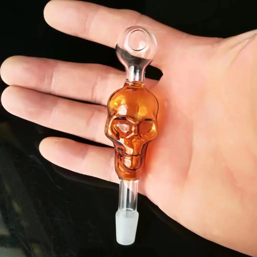 2016 Special Skull Glass Bongs Olie Burner Concentrate Hand Pipes Draagbare Damp Rig Bongs Accessoires SW05