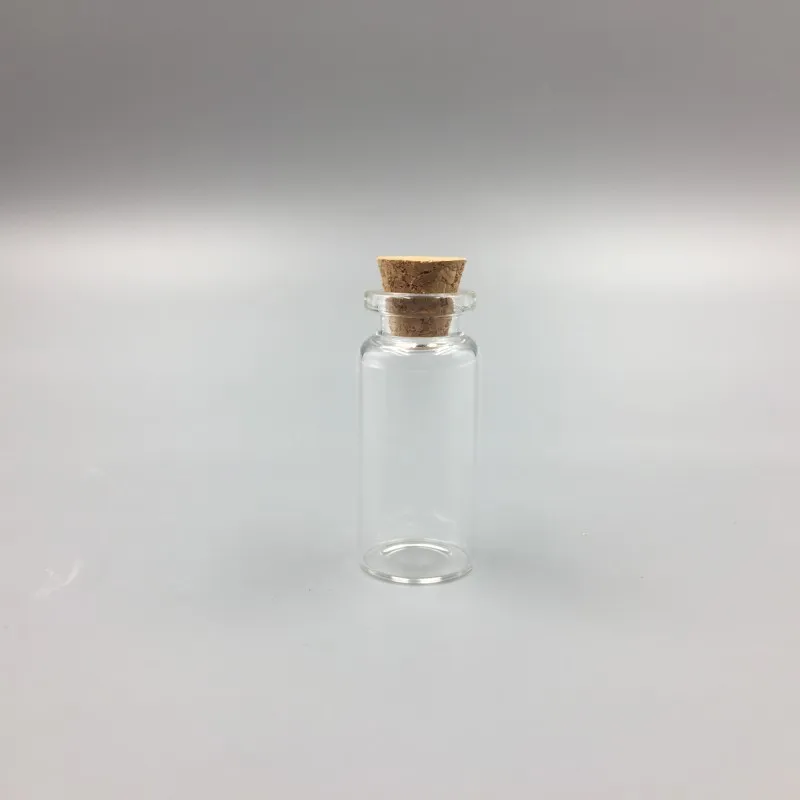 5 7 10 15 20 ml Klarglas-Korkflasche, Miniatur-Glasflaschenfläschchen mit Korken, leere Probengläser, klein