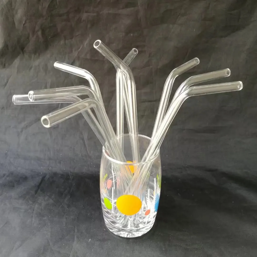 Wholesale-Colorful Pyrex Glass Drinking Straw Wedding Birthday Party Diameter 8mm*20cm