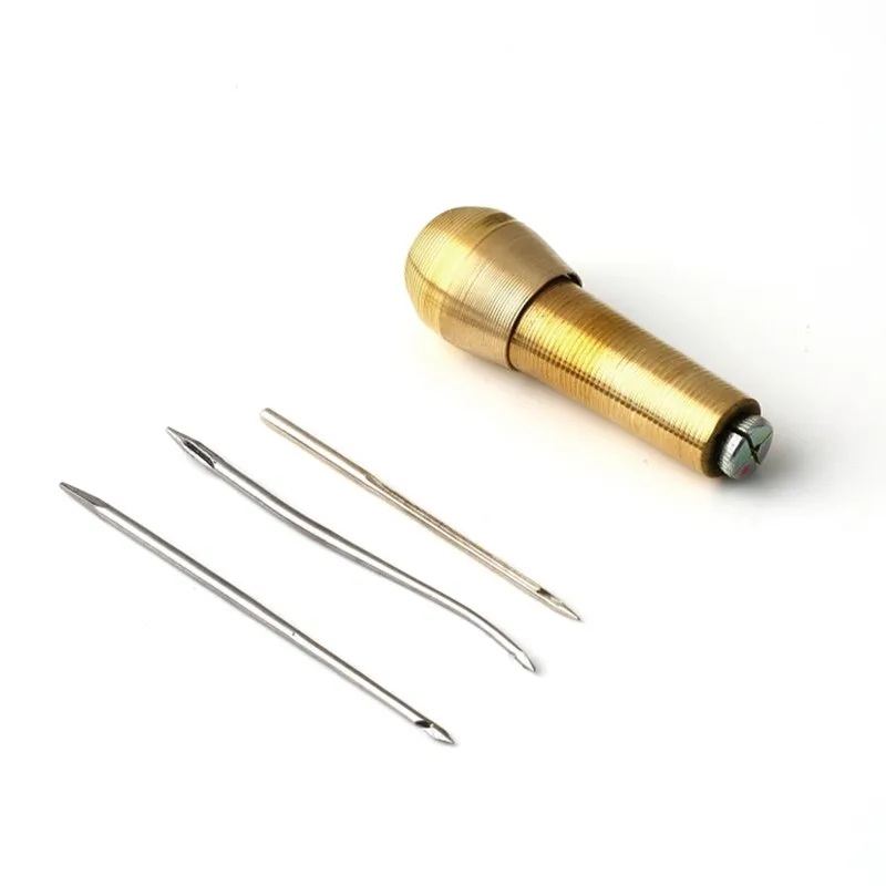 Leather Tent Canvas Sewing Awl Hand Stitcher Taper Leathercraft Needle Kit Tool For Beauty Too