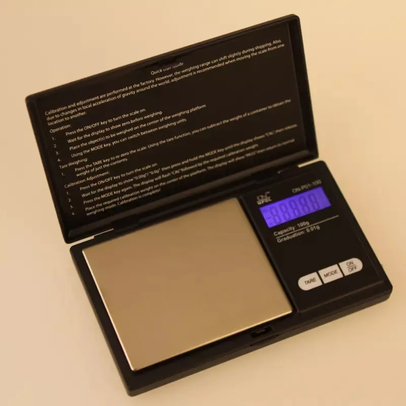 100g * 0.01g Mini LCD elettronico digitale bilancia tascabile gioielli in oro con diamanti bilancia in grammi bilance