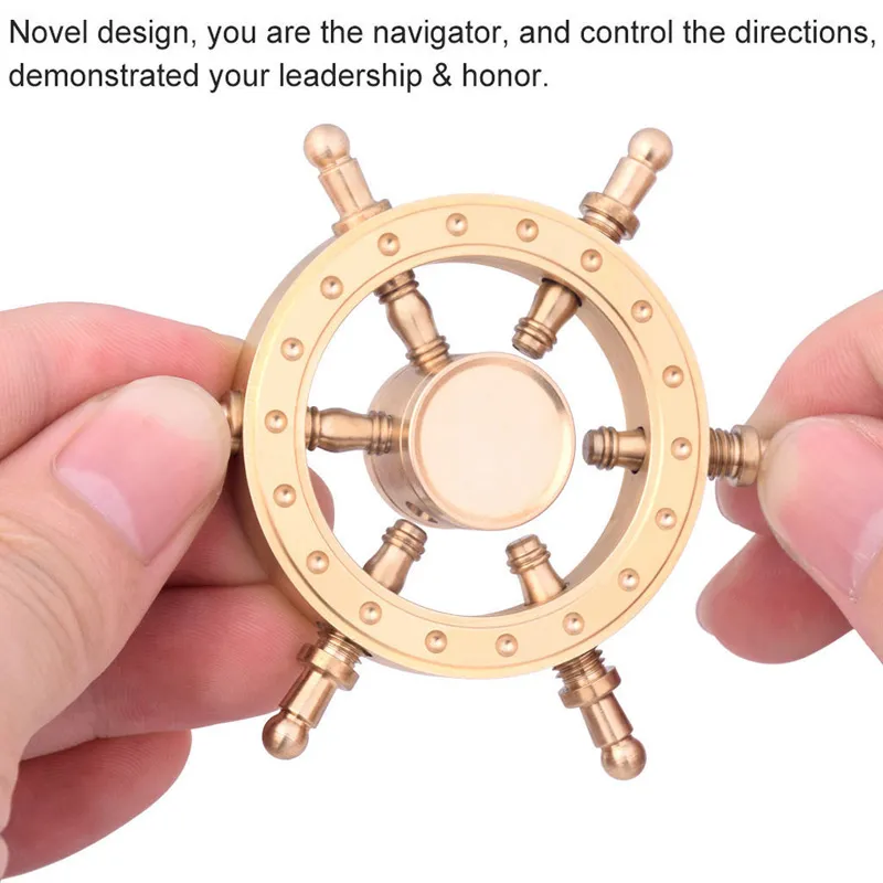 Bluetooth Finger Focus Pirate Rudder Hand Spinner For EDC ADHD