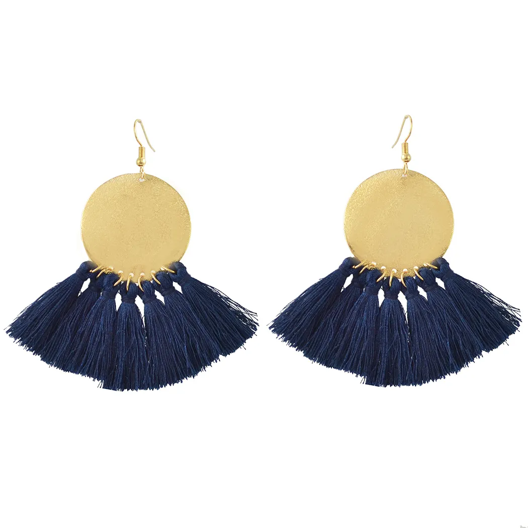 Idealway Fashion 5 Colors Gold Ploated Ally Draad Tassel Shourouk Oorrings