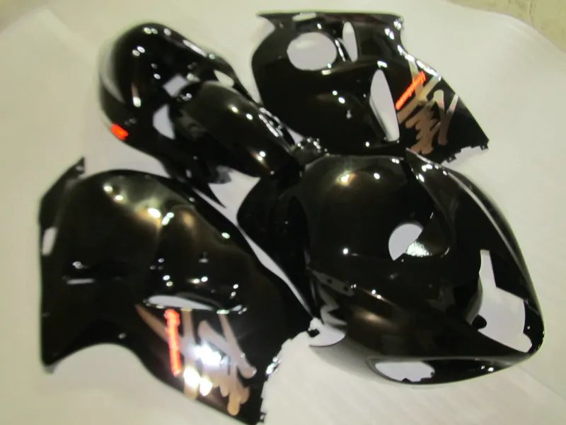 ABS Plastic Fairing Kit voor Suzuki GSXR1300 96 97 98 99 00 01-07 Glanzende zwarte backset Set GSXR1300 1996-2007 OT19