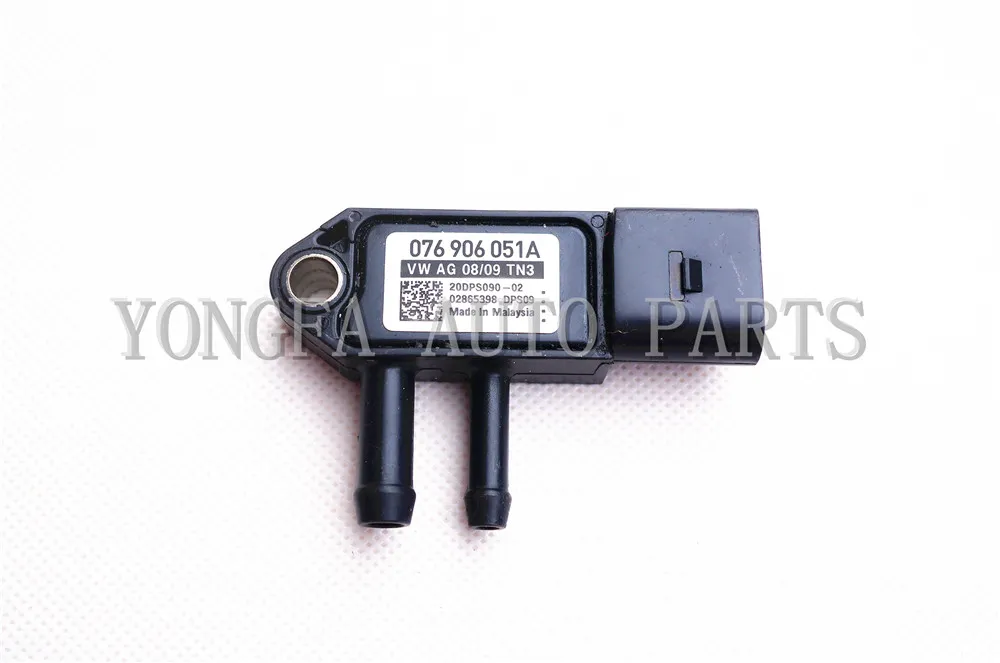 Preto DPF 076906051A Diferencial EGR Manifold Sensor de Pressão Absoluta para a Para Volkswagen VW Golf Jetta TDI 2.0L Diesel