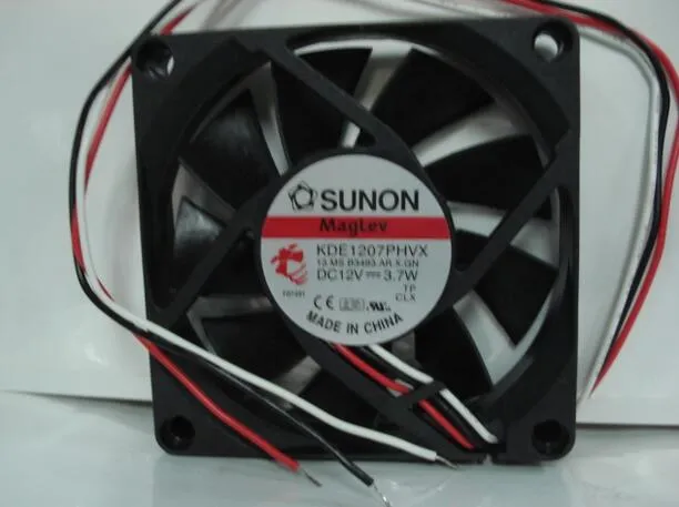 Original SUNON KDE1207PHVX 12V 3,7W 7015 dreizeiliger Alarmventilator