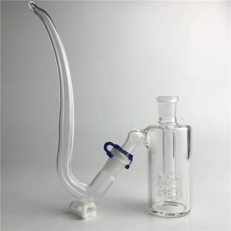 Bongo de vidro coletor de cinzas 14 mm 14,4 mm adaptador J-Hook tubo de palha de vidro vidro pirex grosso coletor de cinzas faça você mesmo para fumar
