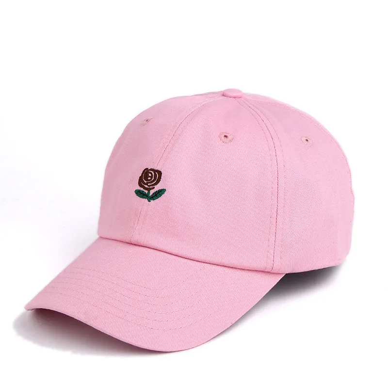 2017 neue Unisex Rose Emboridery Baseball Kappe Casquette Snapback Hüte Sommer Gorras Baumwolle Hip Hop Caps Für Männer Und Frauen6796637