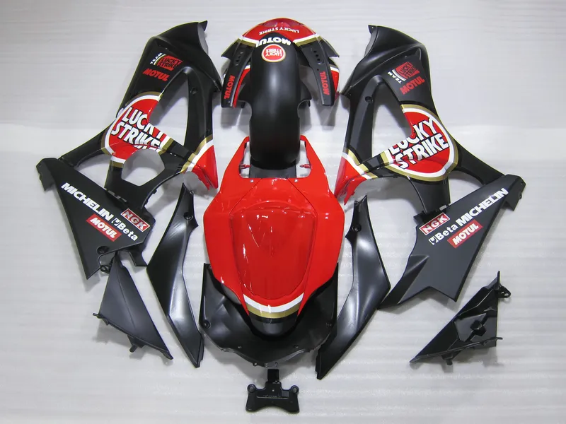 Injektion Motorcykel Fairings för Suzuki GSXR1000 2005 2006 Red Black Fairing Kit GSXR1000 05 06 OT38