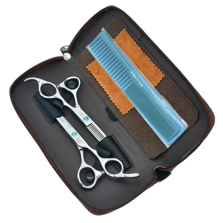 5.5Inch Jason 2017 JP440C CuttingThinning Scissors Set Barbiere Forbici da parrucchiere Salon Acciaio inossidabile Kit cesoie per capelli, LZS0305