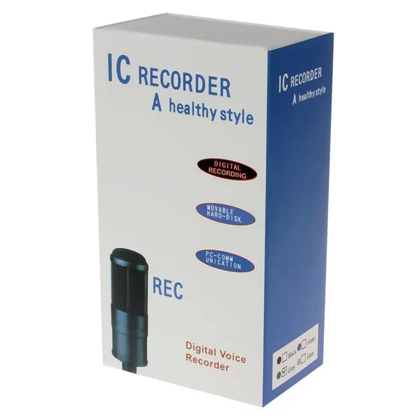 8GB Digital Voice Recorder Mini DictAfone med MP3-spelare Support Lin-In Inspelning och telefoninspelning i Retail Box