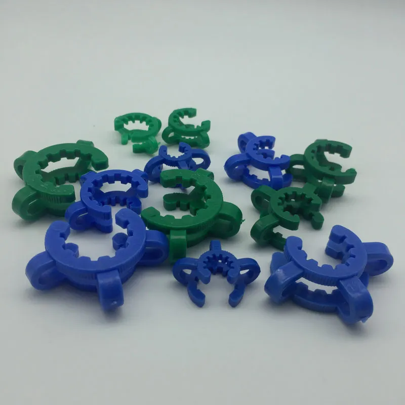 10mm 14mm 19mm Plastic Keck Clip Clips Laboratory Lab Clamp Clip Plastic Lock for Glass Bongs Wate Pipes Adapter NC Wholesale